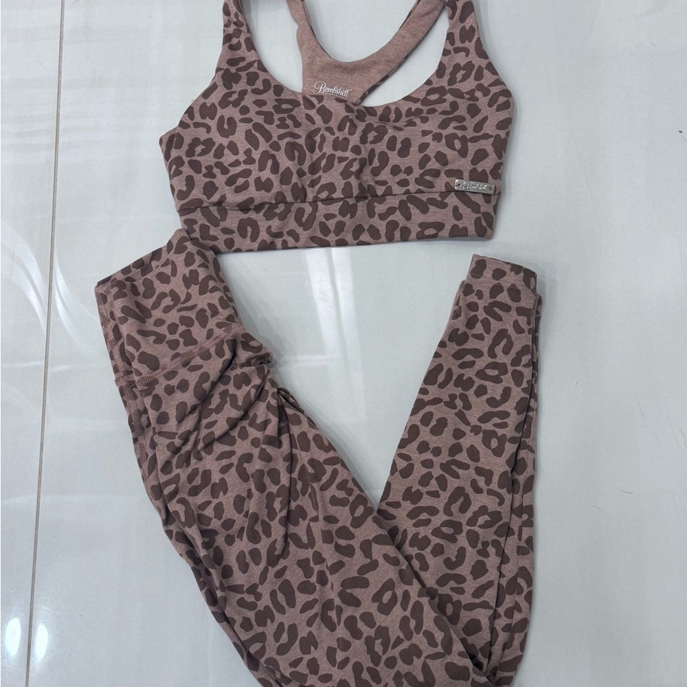 Bombshell Sportswear Brown Leopard Leggings
